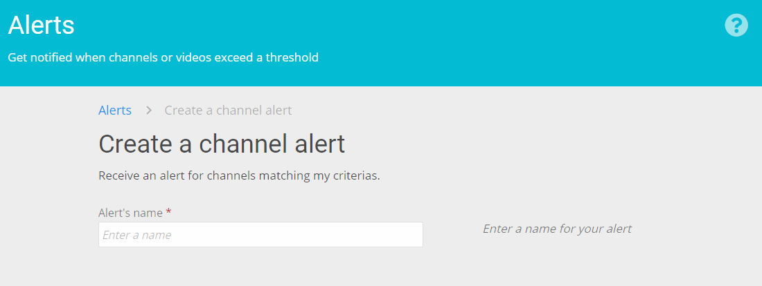 Wizdeo Analytics-Alert's Name
