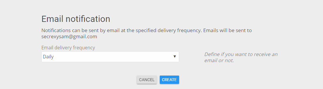 Wizdeo Analytics-Email notification展示