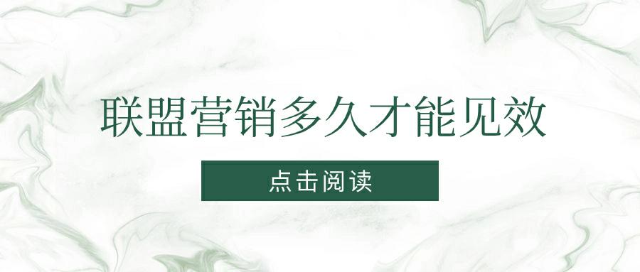 联盟营销为什么要6-12个月才有效果？